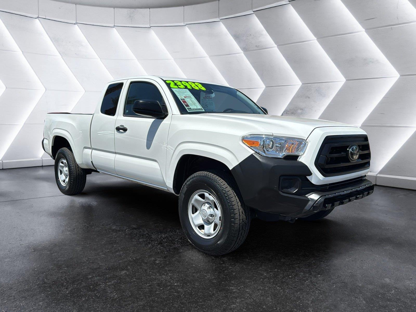 Super White 2021 Toyota Tacoma Pickup Truck 4X2 Automatic