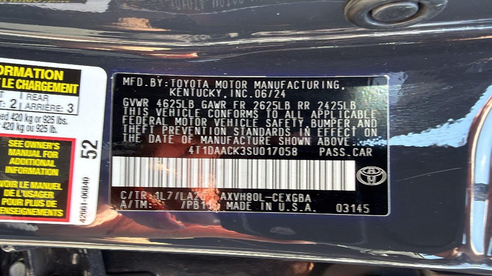 Used 2025 Toyota Camry Sedan