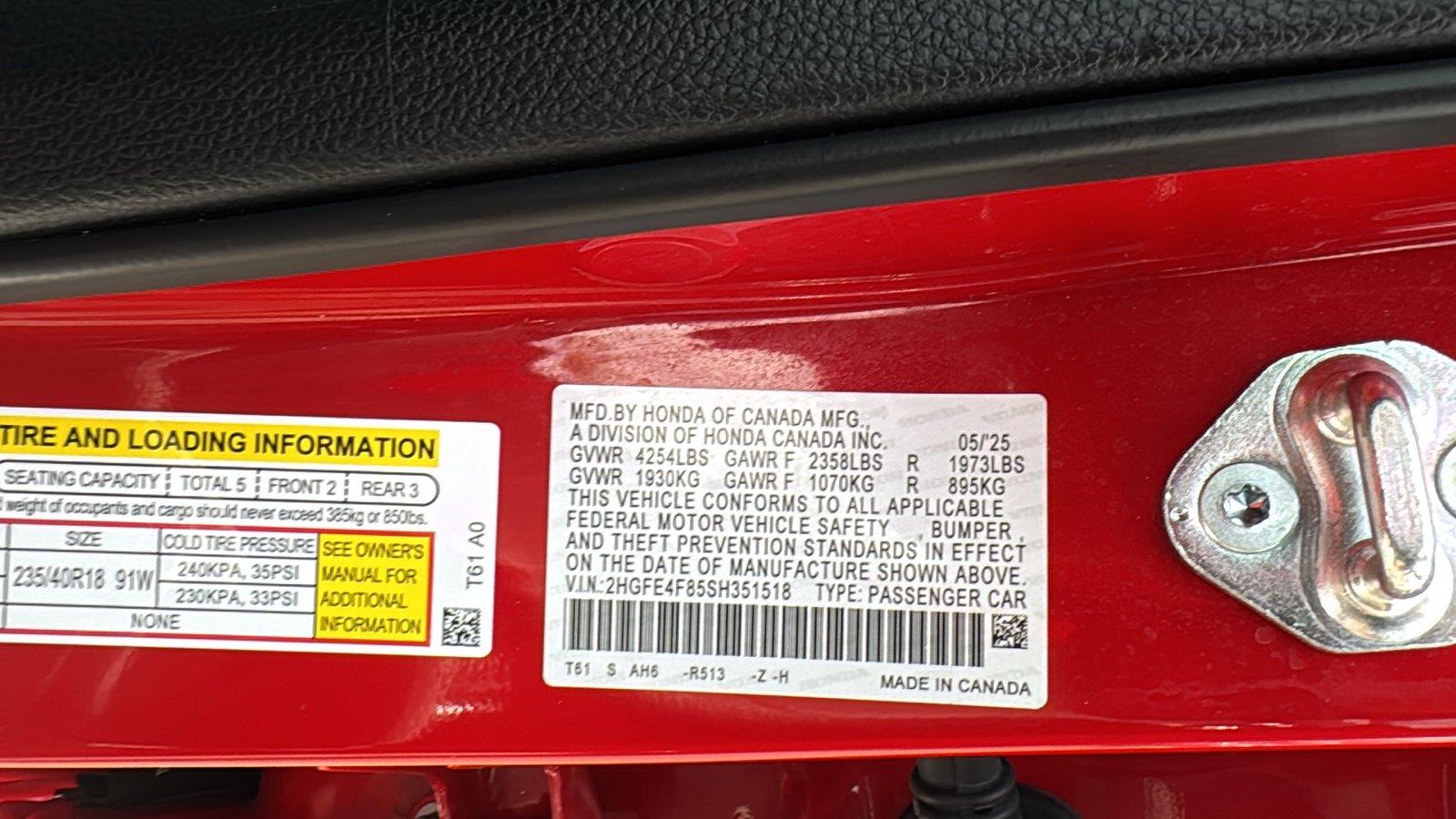 Used 2025 Honda Civic Sedan Hybrid Sedan