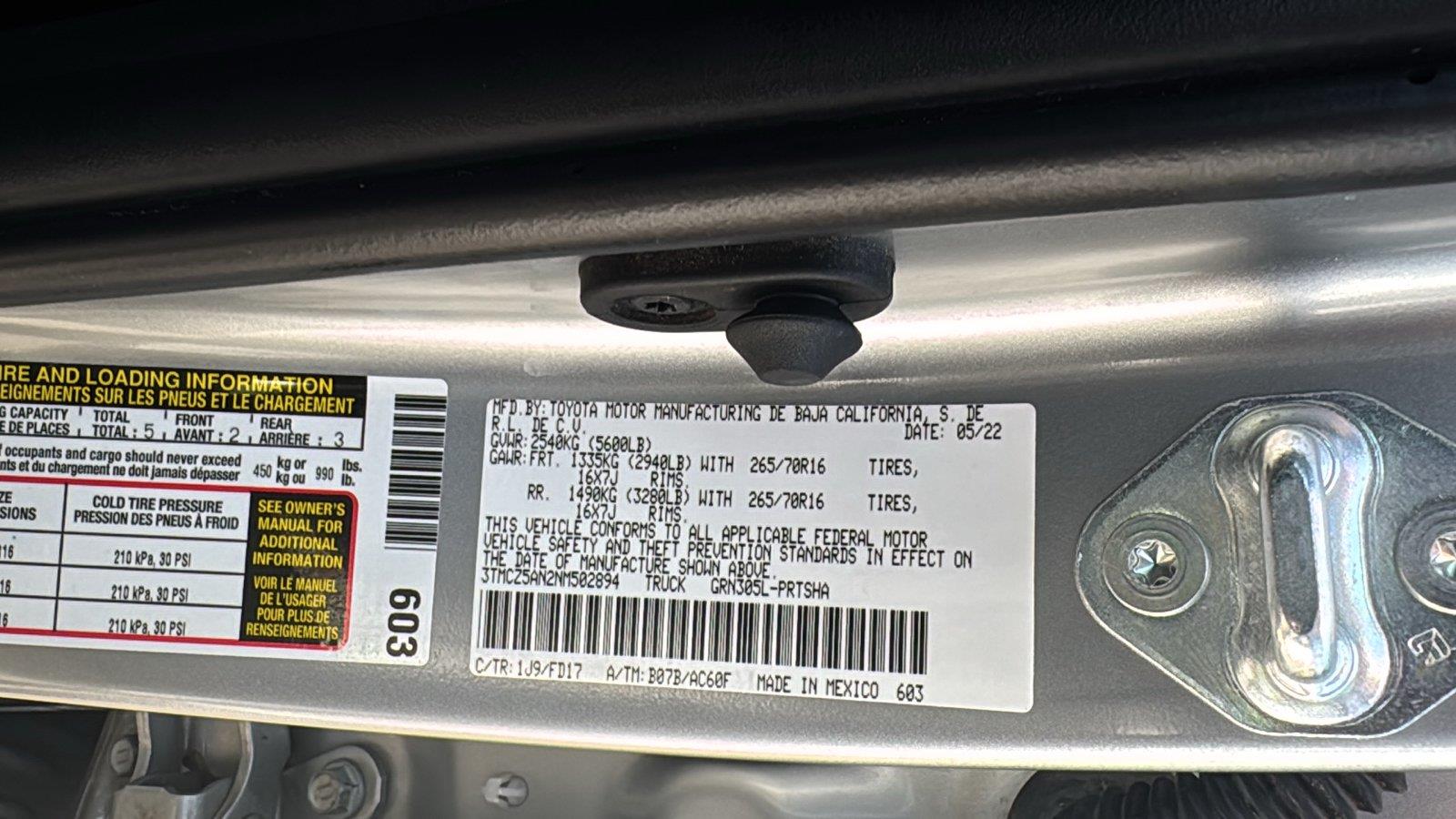 Used 2022 Toyota Tacoma Truck