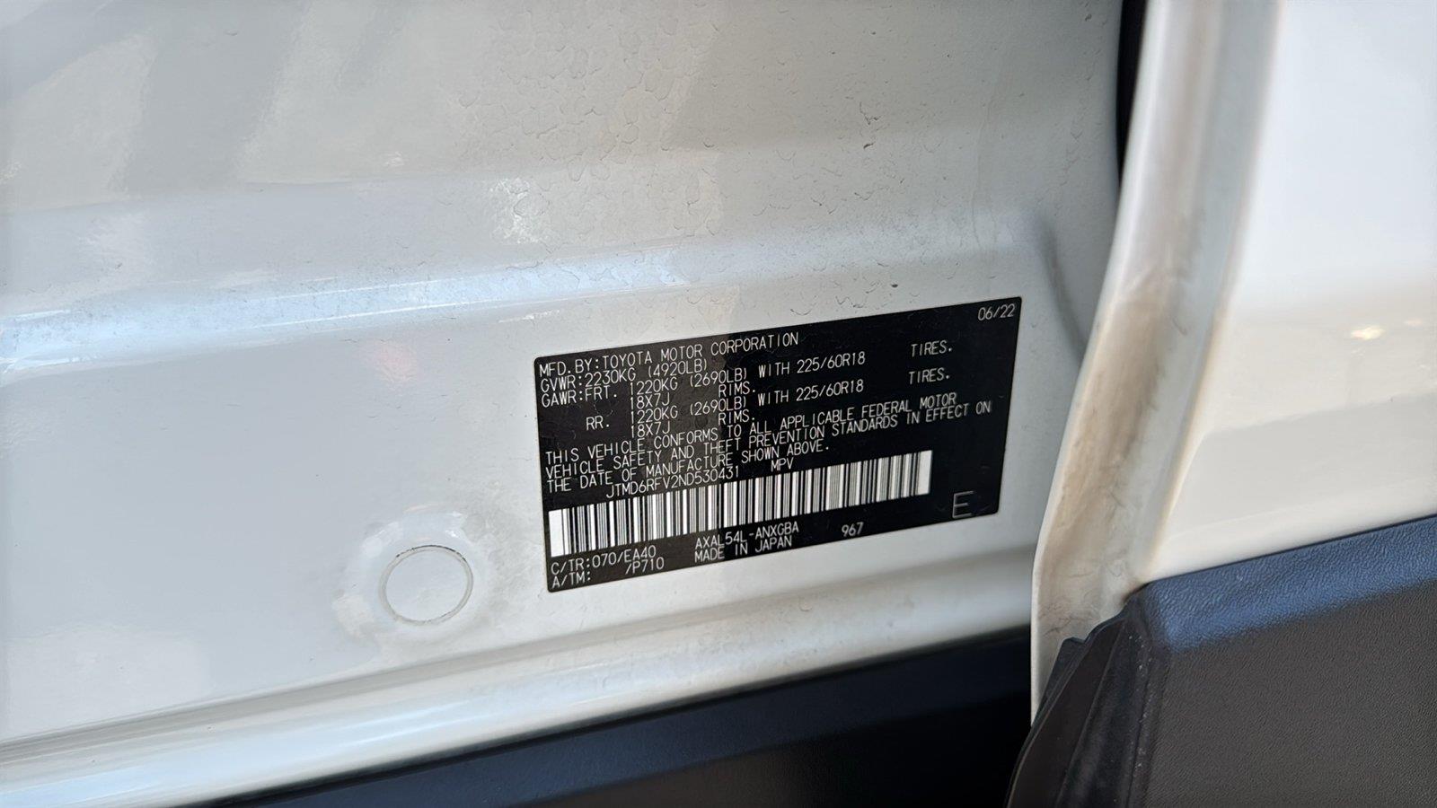 Used 2022 Toyota RAV4 Hybrid SUV