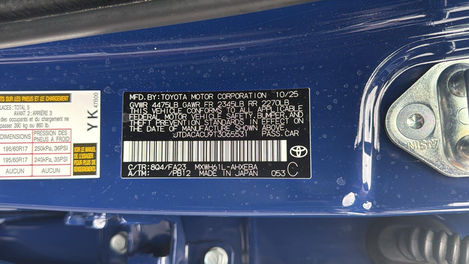 Used 2026 Toyota Prius Plug-In Hybrid Hatchback