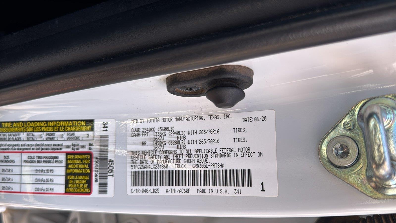 Used 2020 Toyota Tacoma Truck