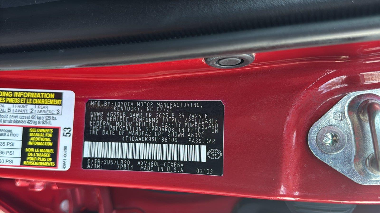 Used 2025 Toyota Camry Sedan