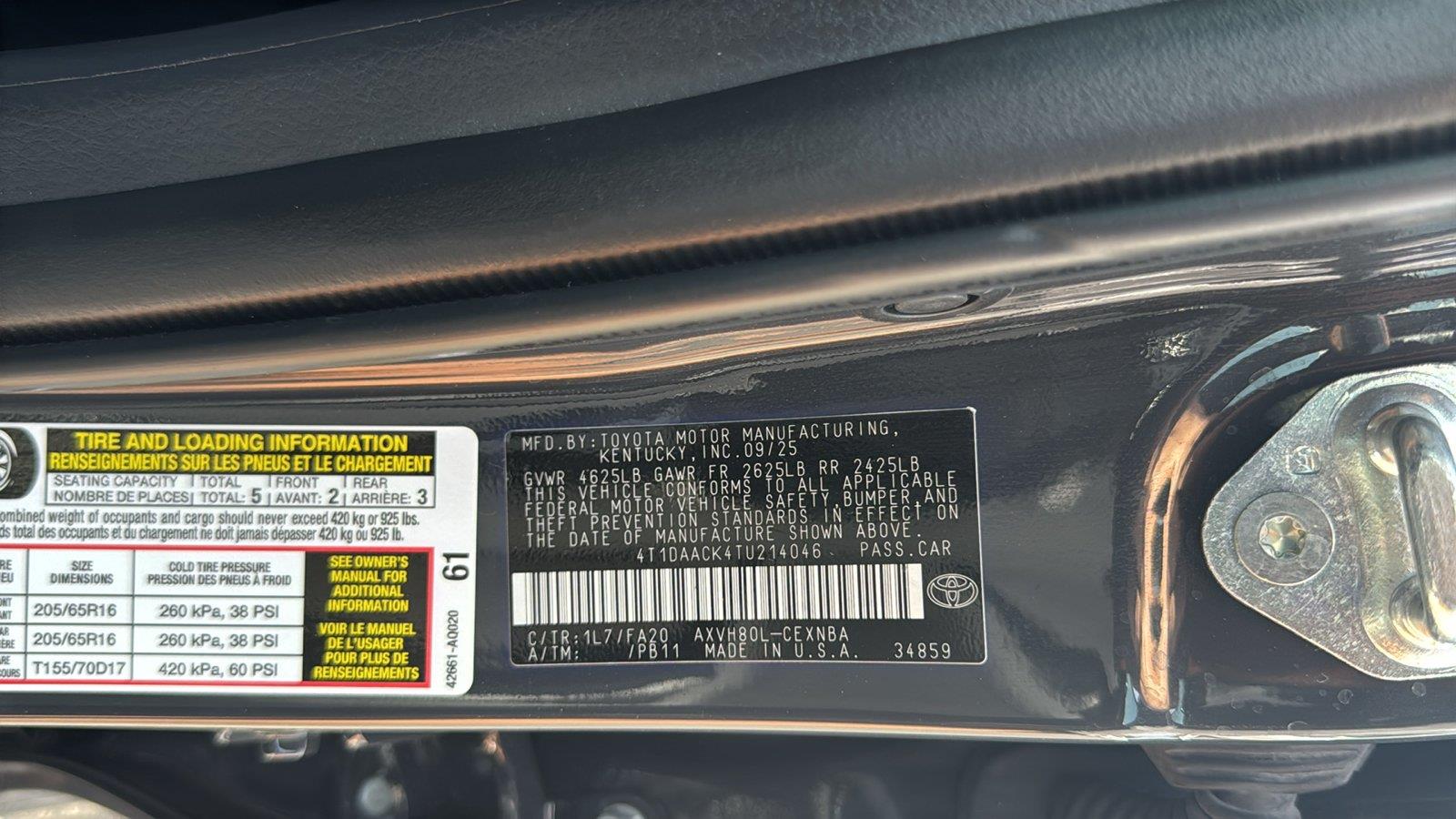 Used 2026 Toyota Camry Sedan