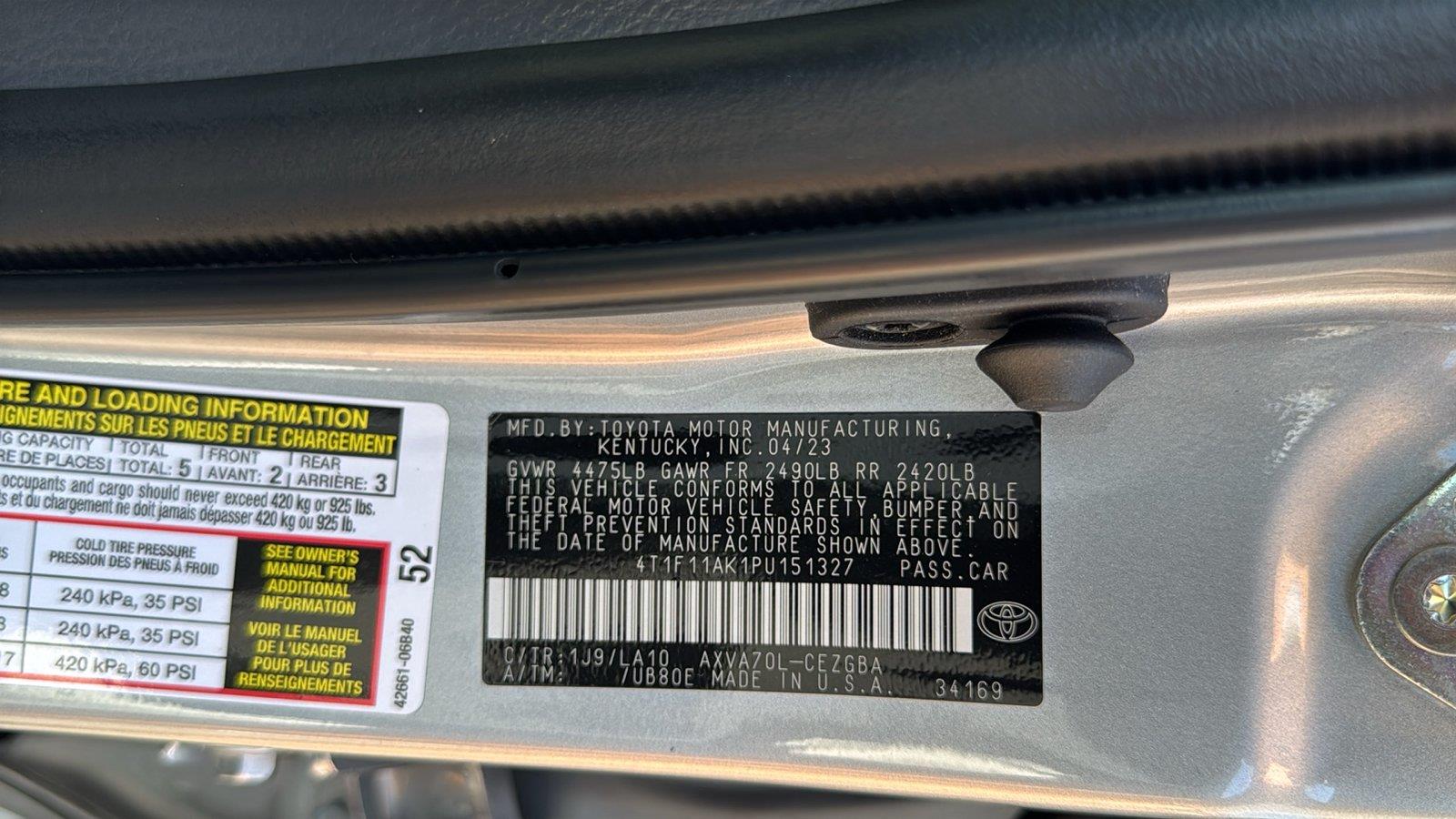 Used 2023 Toyota Camry Sedan