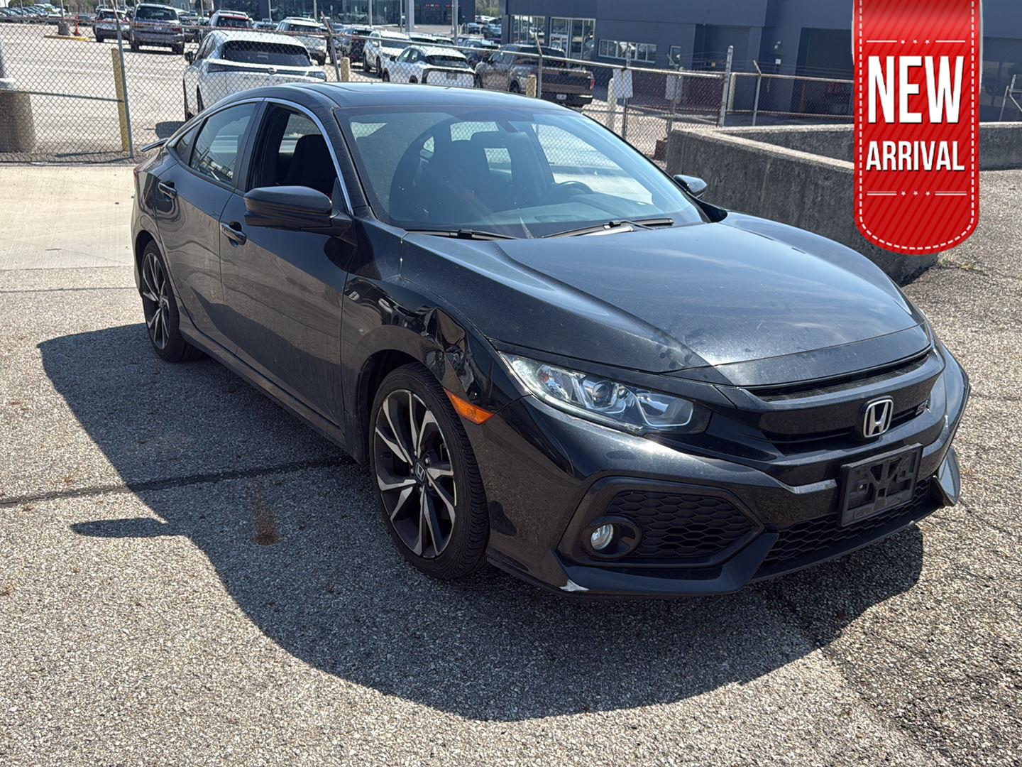 Crystal Black Pearl 2018 Honda Civic Si Sedan Front-Wheel Drive Manual