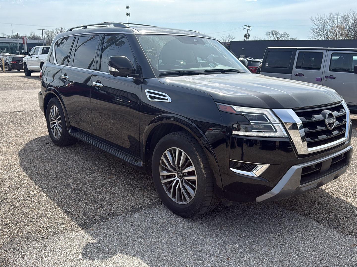 Super Black 2023 Nissan Armada SL 4WD SUV / Crossover Four-Wheel Drive Automatic