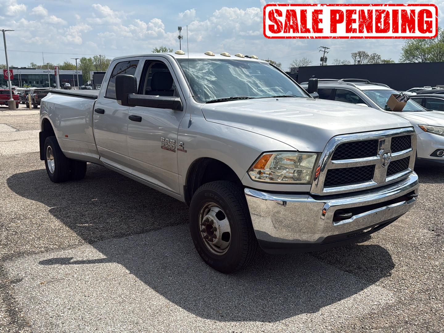 Bright Silver Metallic 2013 RAM 3500 Tradesman Crew Cab LB DRW 4WD Pickup Truck Four-Wheel Drive 6-Speed Automatic