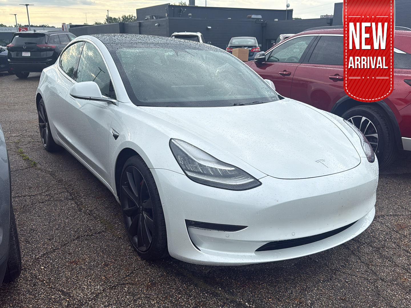 Pearl White Multi-Coat 2020 Tesla Model 3 Performance AWD Sedan All-Wheel Drive Automatic