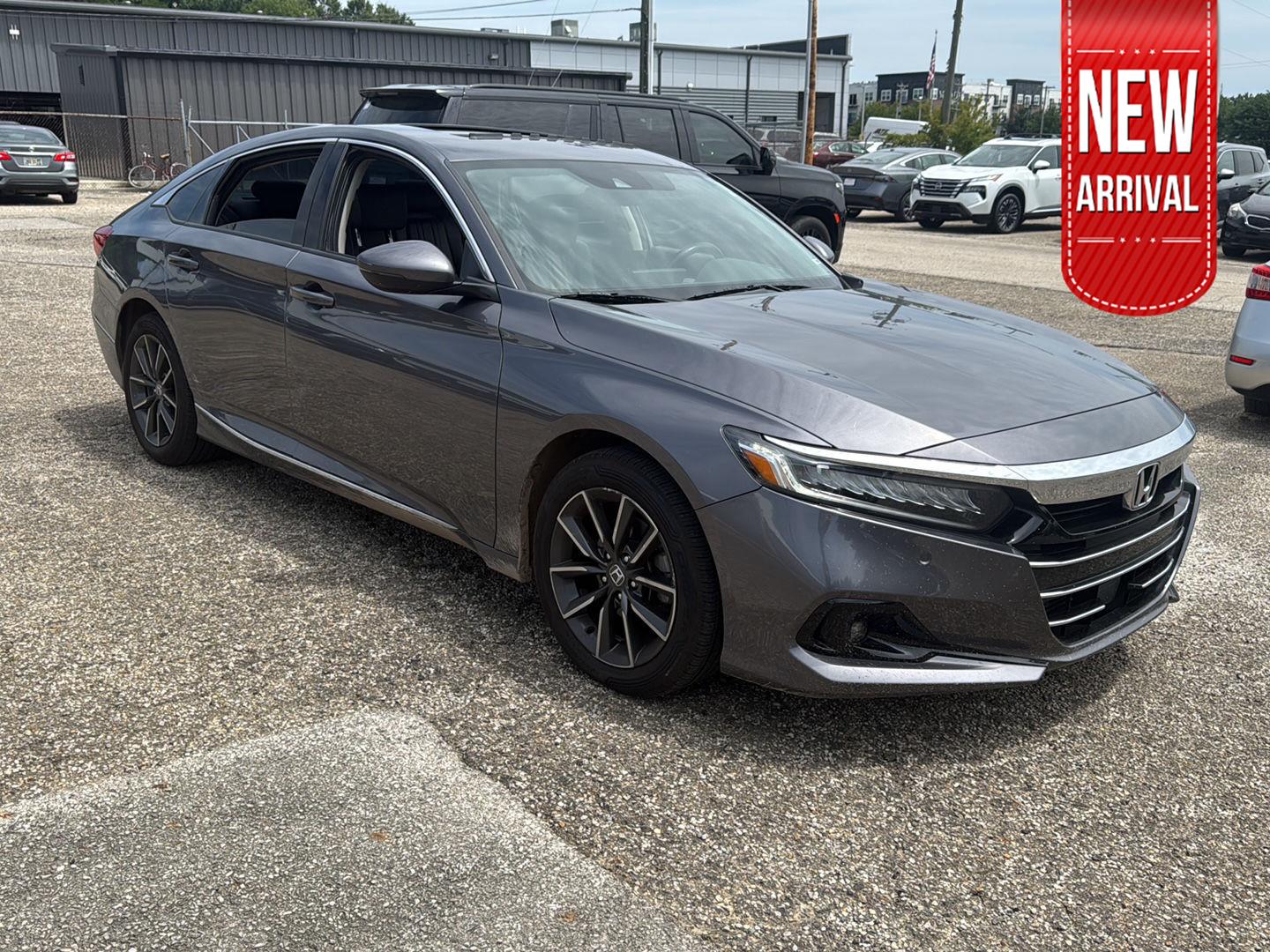 Gray (Modern Steel Metallic) 2021 Honda Accord Sedan Front-Wheel Drive Continuously Variable Transmission