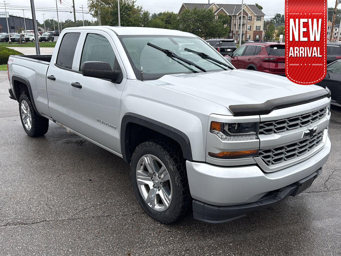 Silver Ice Metallic 2017 Chevrolet Silverado 1500 Pickup Truck Four-Wheel Drive 6-Speed Automatic