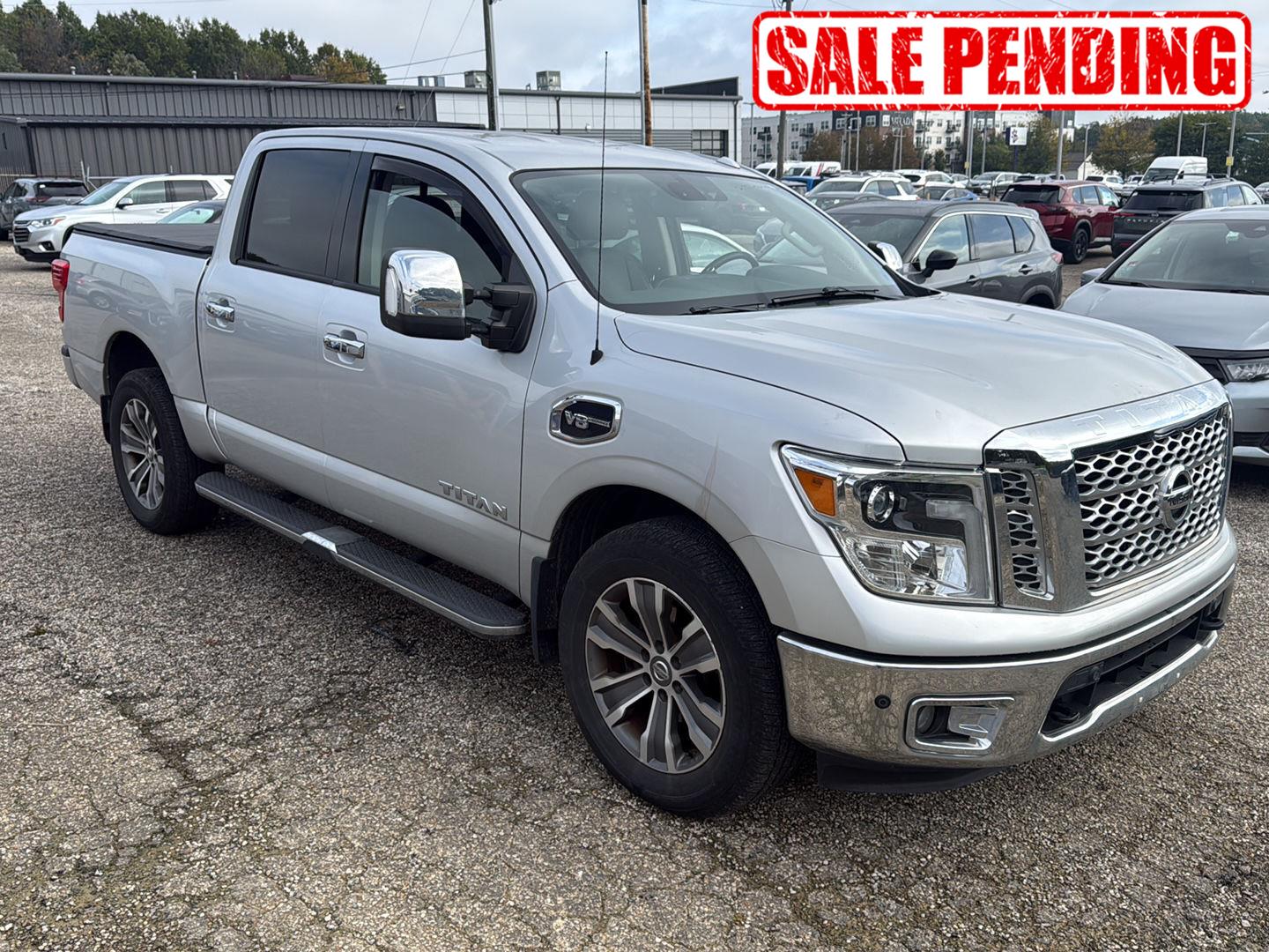 Brilliant Silver 2017 Nissan Titan Pickup Truck Four-Wheel Drive Automatic