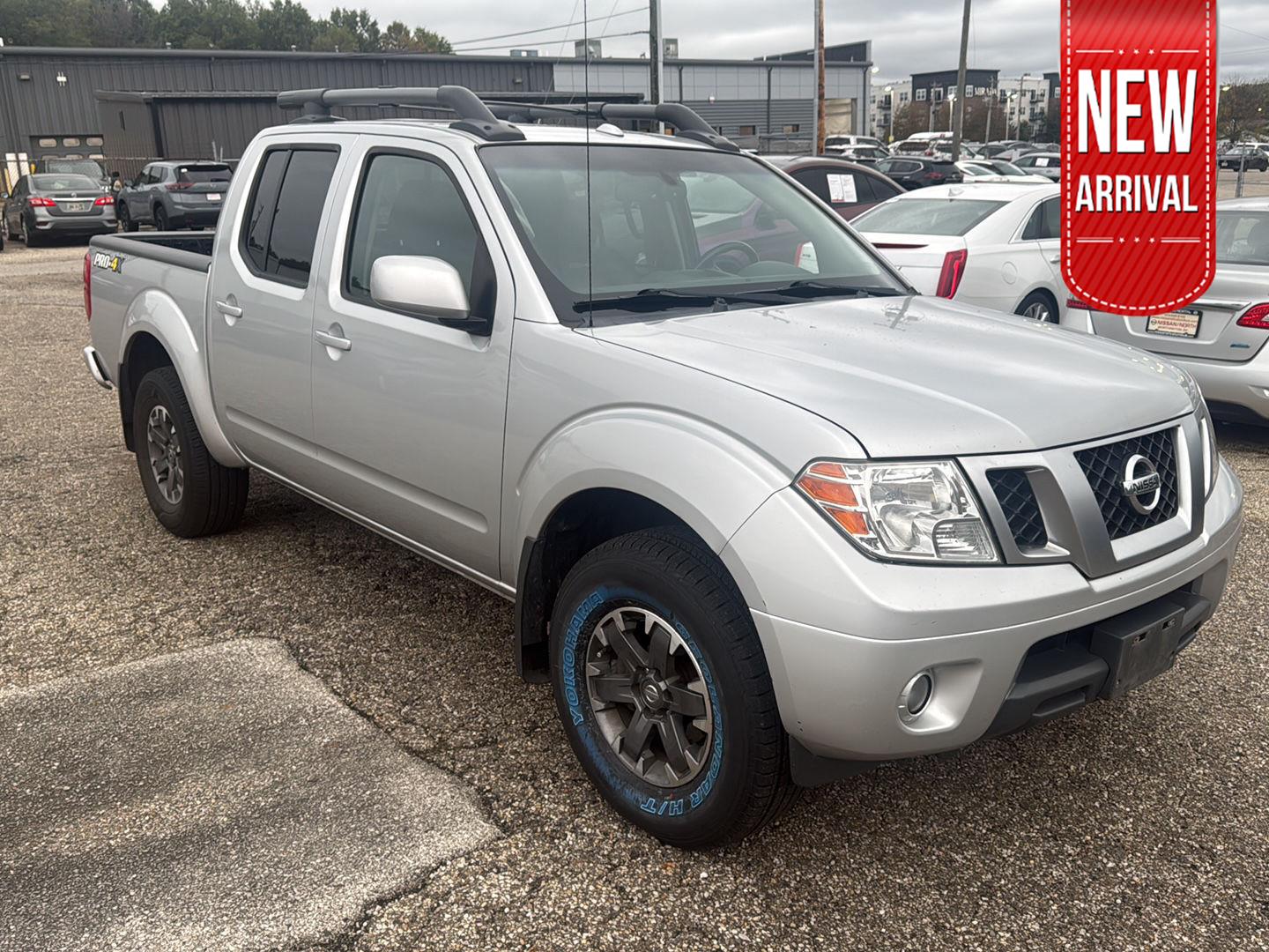 Brilliant Silver 2017 Nissan Frontier Pickup Truck Four-Wheel Drive Automatic