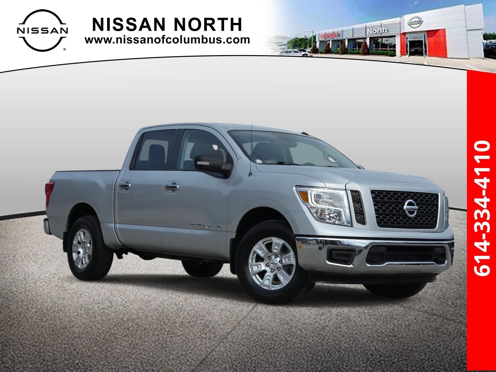 Brilliant Silver Metallic 2019 Nissan Titan SV Crew Cab 4WD Pickup Truck Four-Wheel Drive Automatic