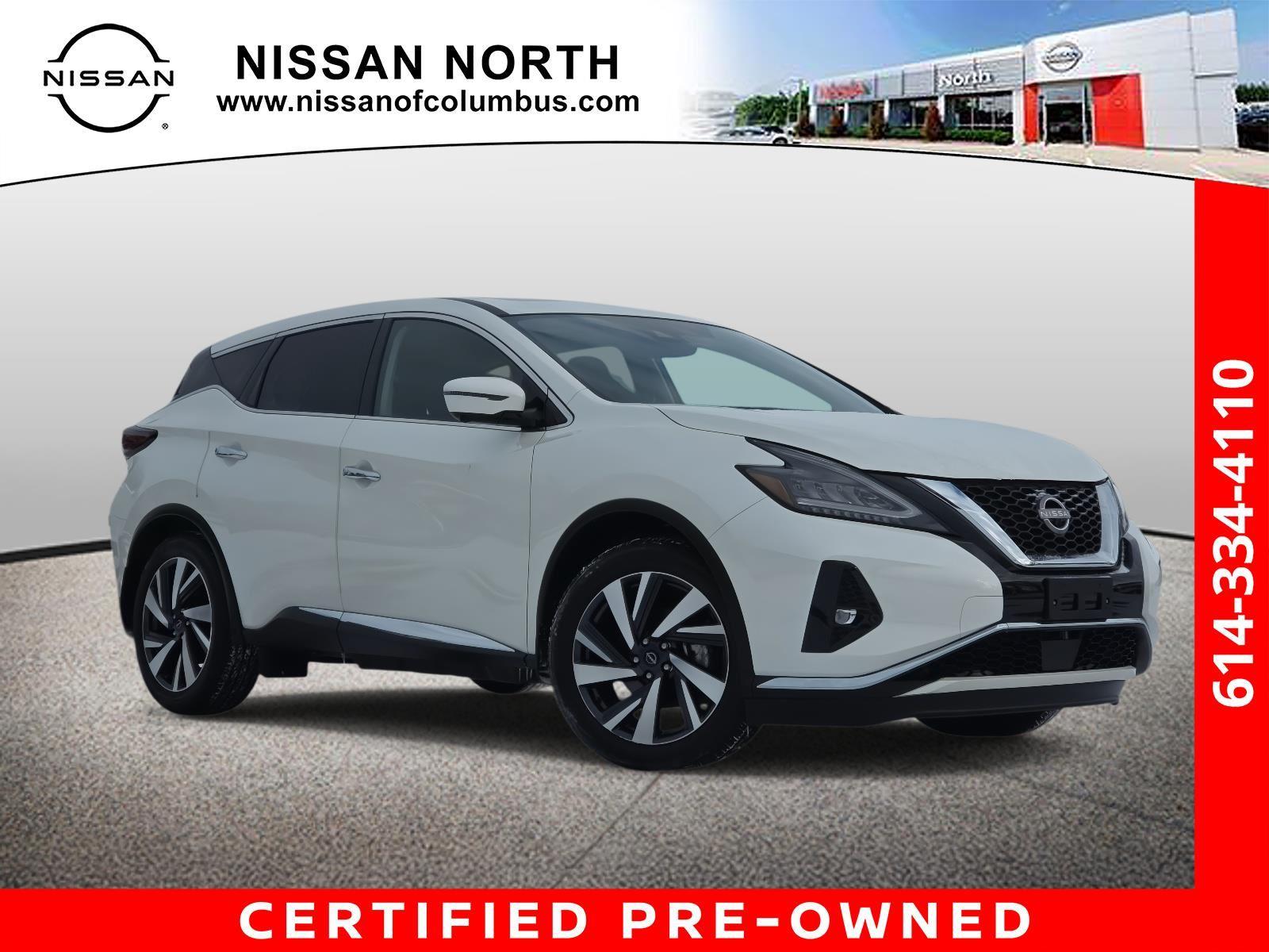 Pearl White Tricoat 2023 Nissan Murano SL AWD SUV / Crossover All-Wheel Drive Continuously Variable Transmission