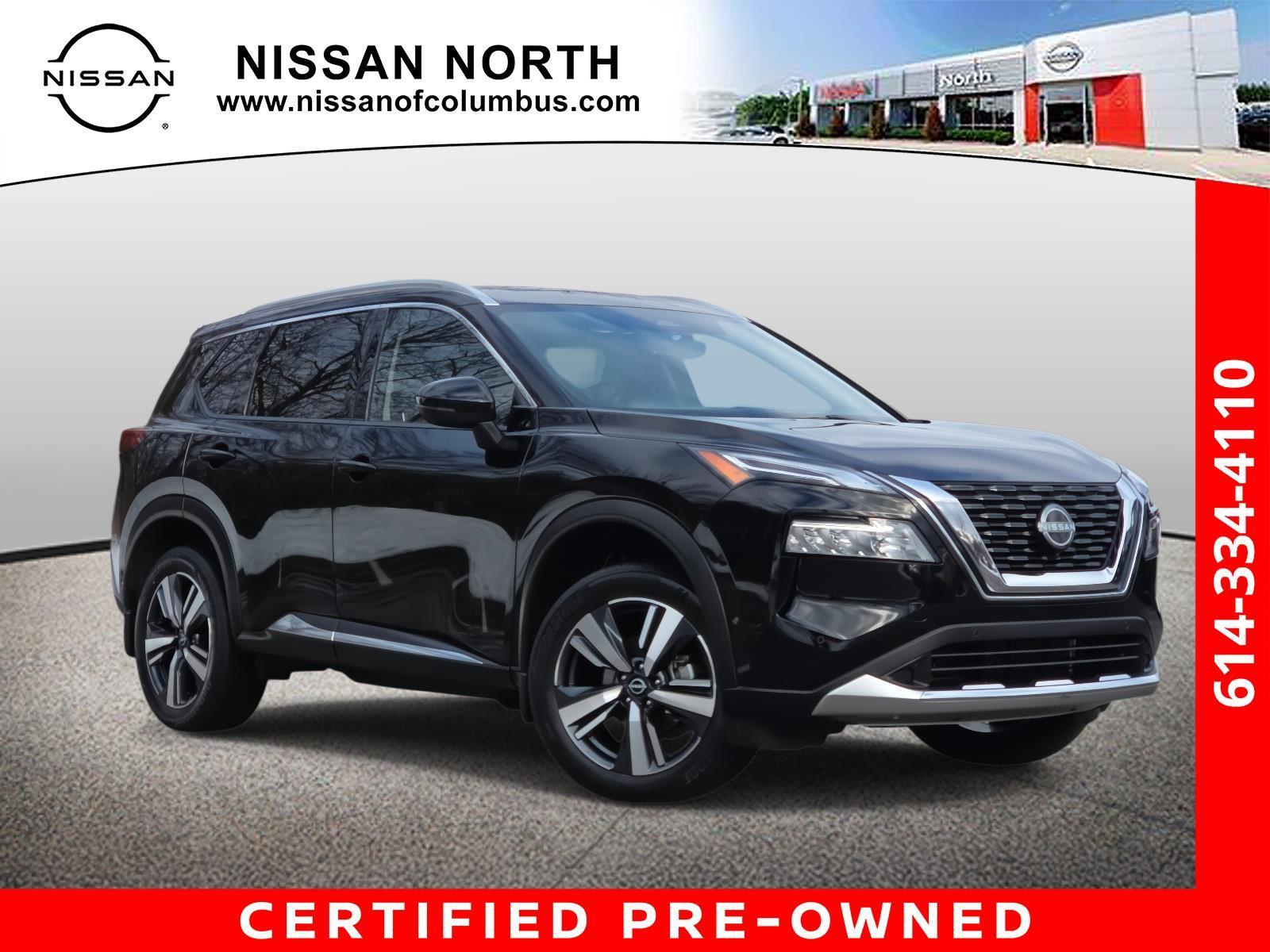 Super Black 2023 Nissan Rogue Platinum AWD SUV / Crossover All-Wheel Drive Continuously Variable Transmission