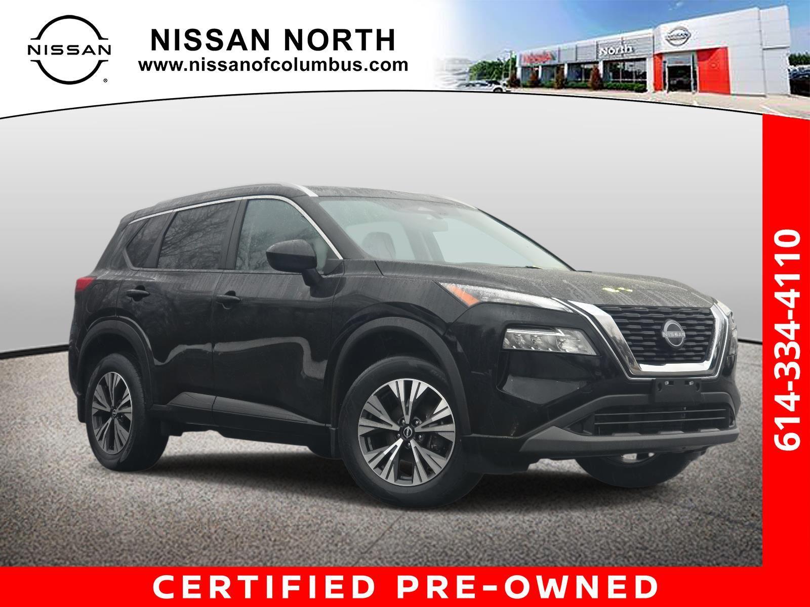 Super Black 2023 Nissan Rogue SV AWD SUV / Crossover All-Wheel Drive Continuously Variable Transmission