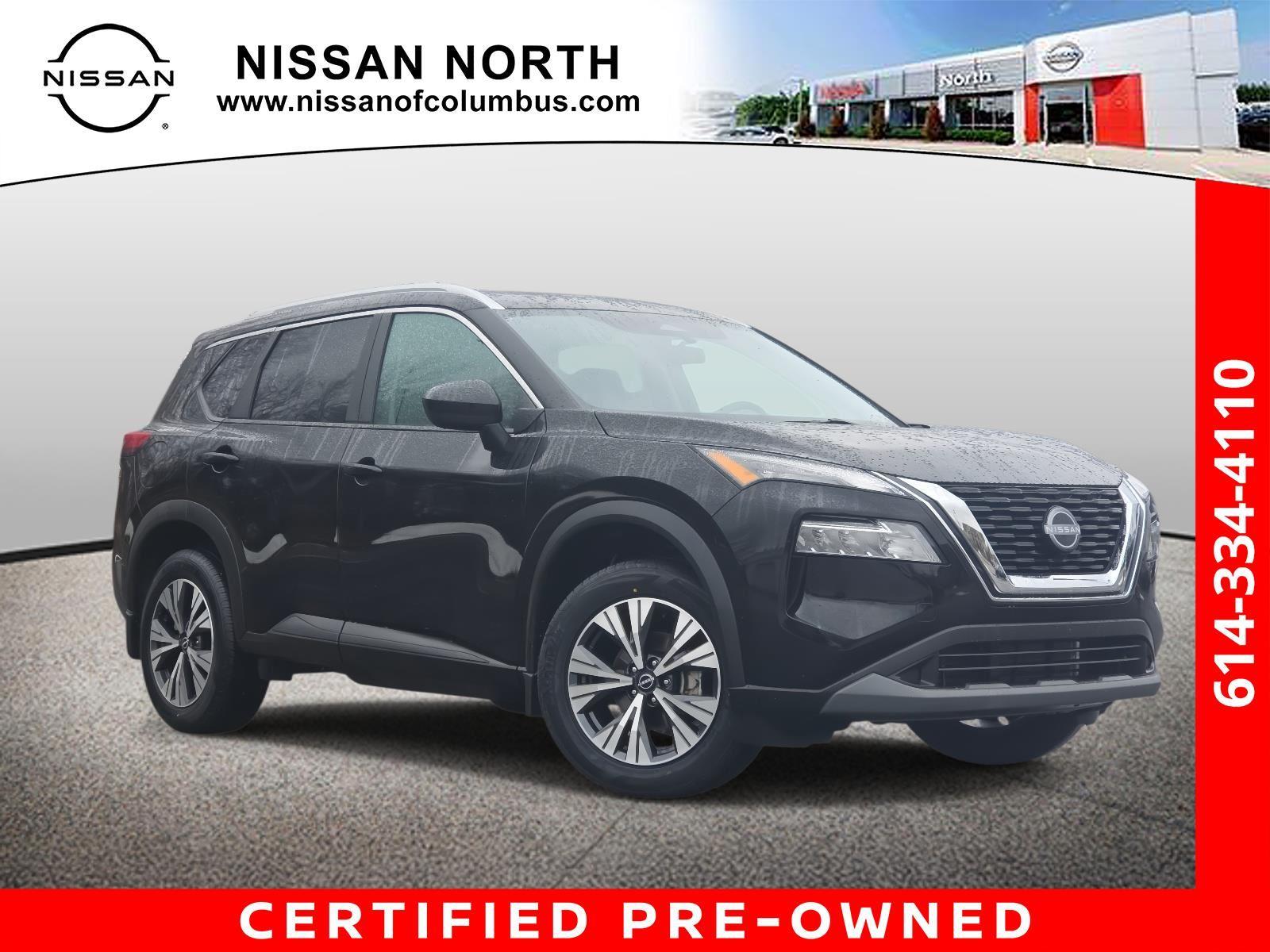 Super Black 2023 Nissan Rogue SV AWD SUV / Crossover All-Wheel Drive Continuously Variable Transmission