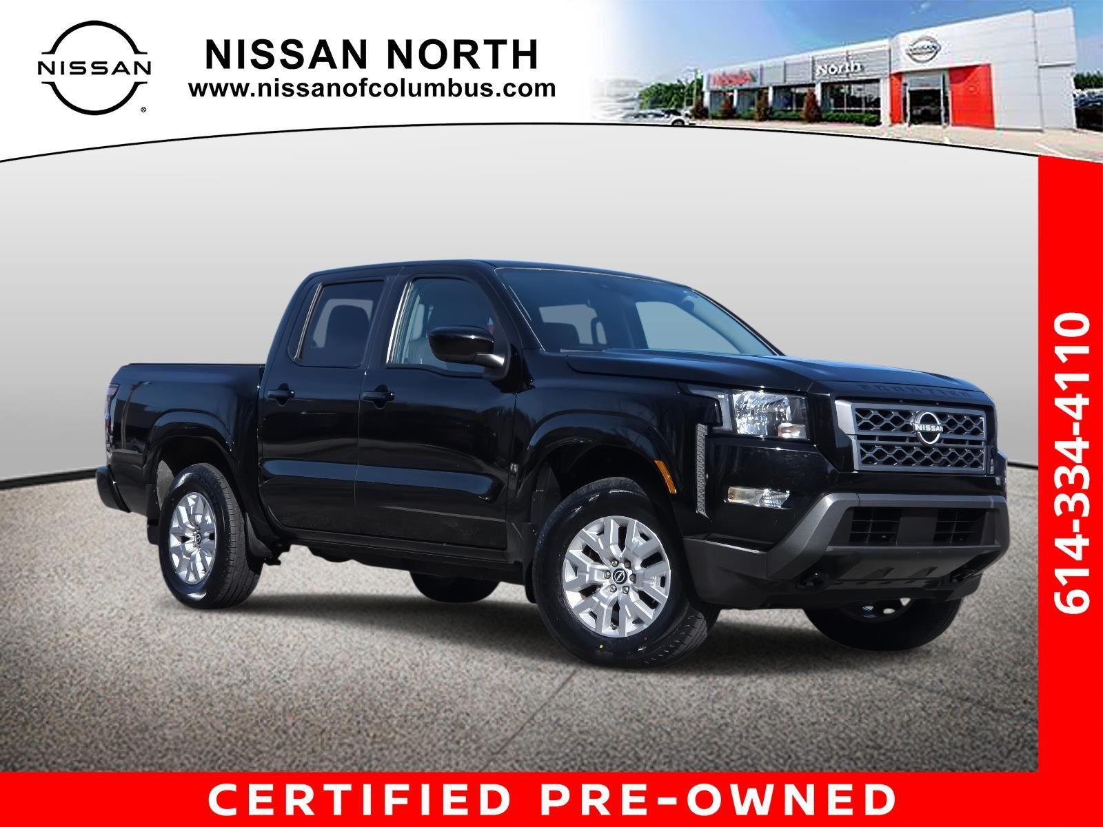 Super Black 2022 Nissan Frontier SV Crew Cab 4WD Pickup Truck Four-Wheel Drive Automatic