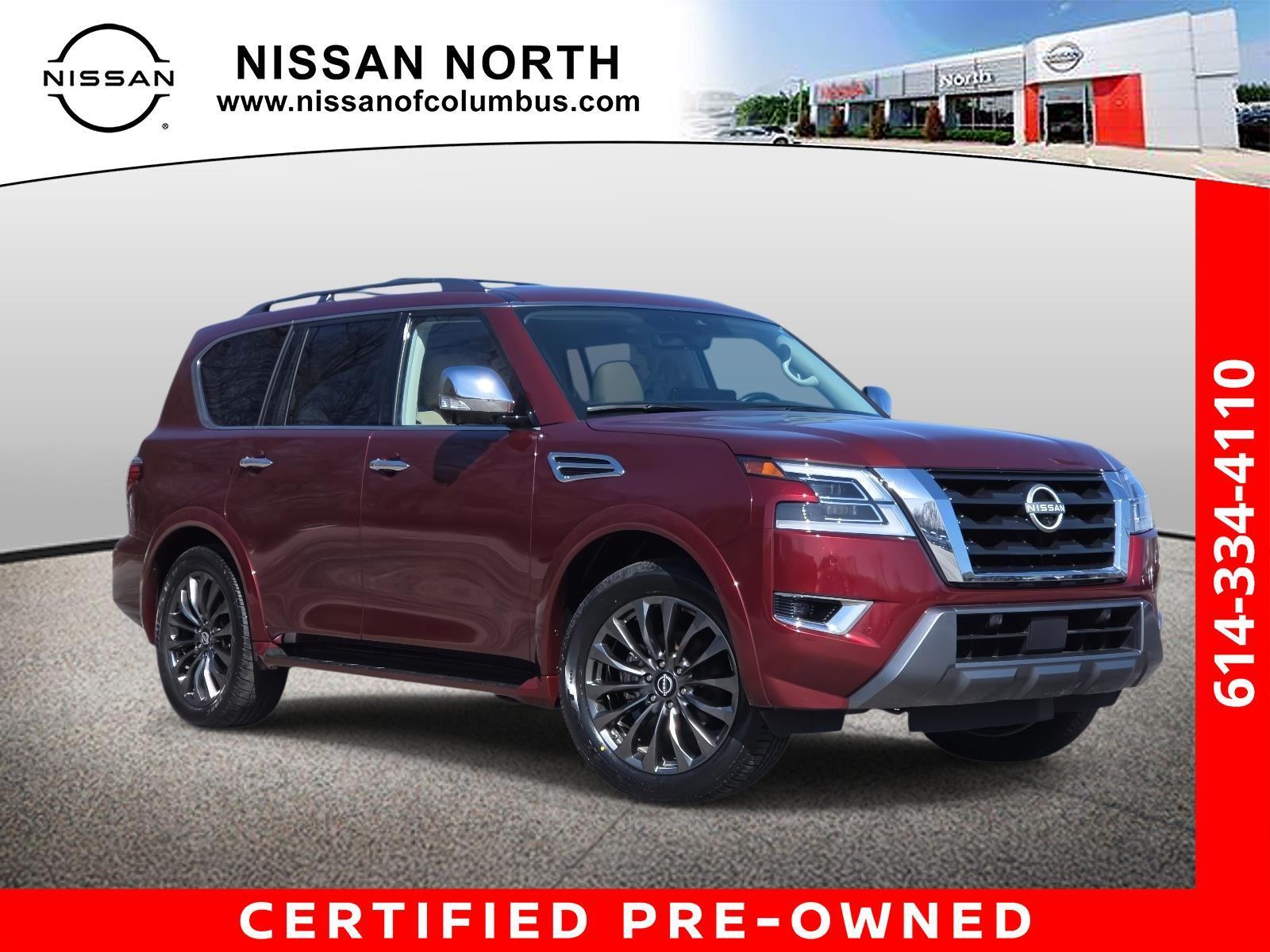 Coulis Red Pearl 2024 Nissan Armada Platinum 4WD SUV / Crossover Four-Wheel Drive Automatic