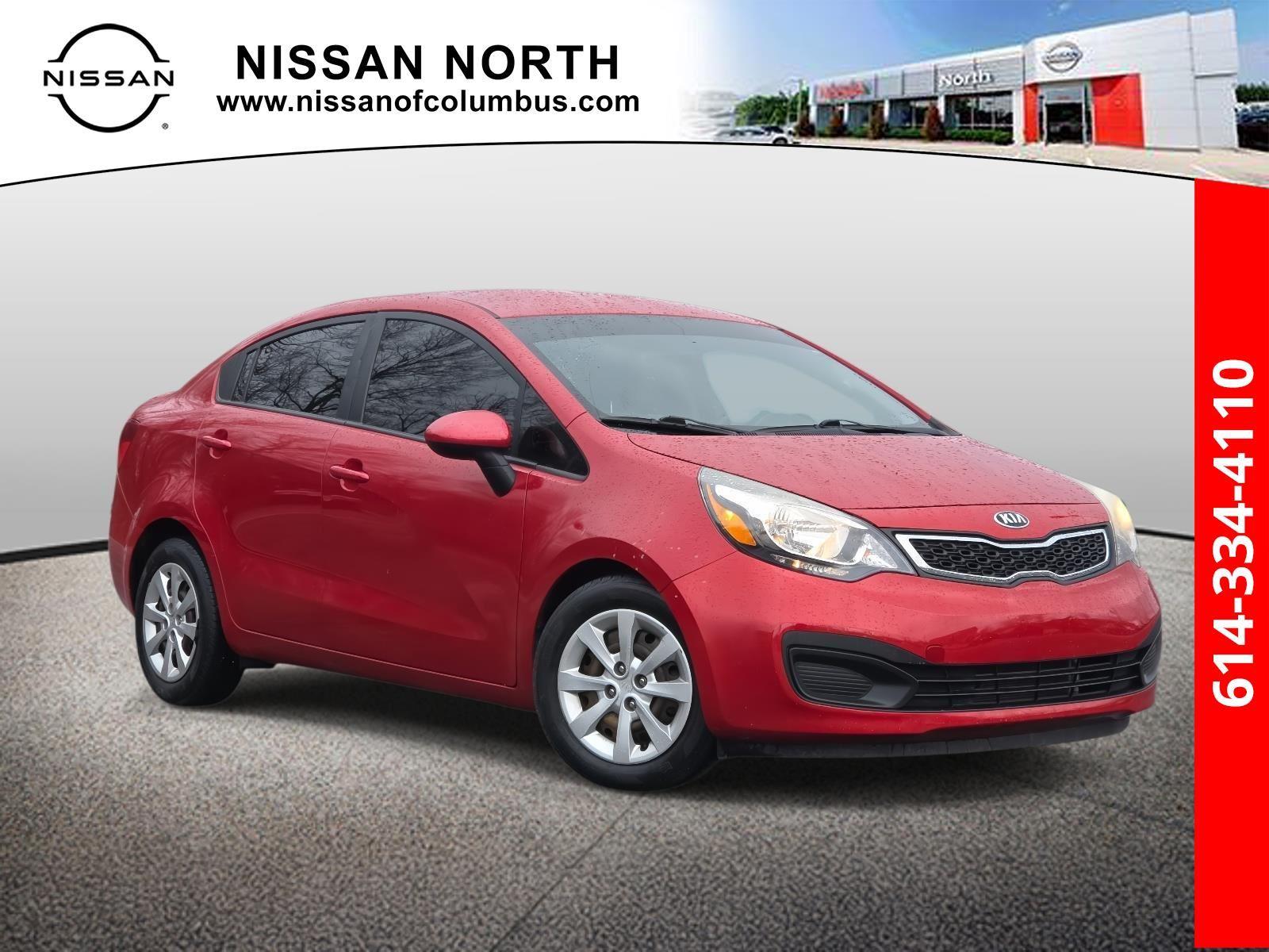 Signal Red 2014 Kia Rio EX Sedan Front-Wheel Drive Automatic