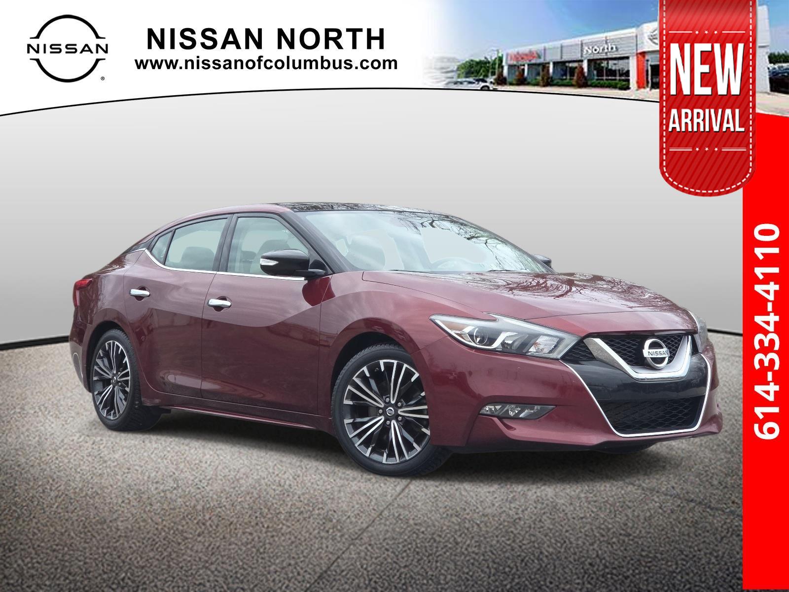 Coulis Red 2017 Nissan Maxima Platinum FWD Sedan Front-Wheel Drive Continuously Variable Transmission