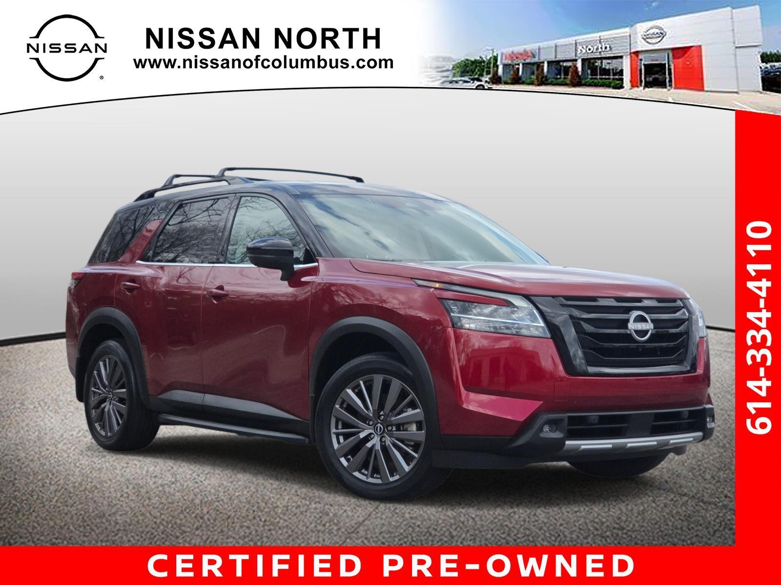 Red (Scarlet Ember Tintcoat/Super Black) 2024 Nissan Pathfinder SL 4WD SUV / Crossover All-Wheel Drive Automatic