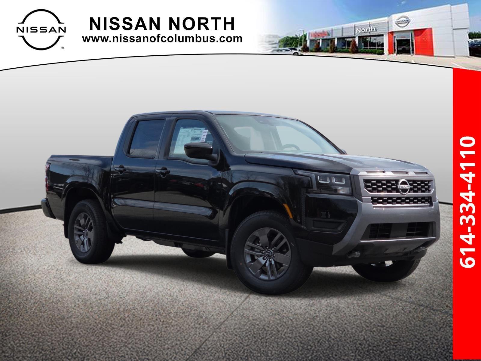 Super Black 2026 Nissan Frontier SV Crew Cab 4WD Pickup Truck Four-Wheel Drive Automatic