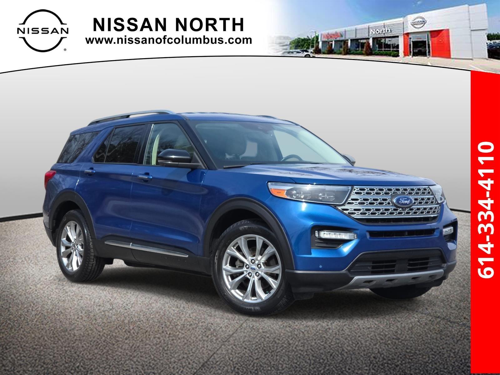 Atlas Blue Metallic 2020 Ford Explorer Limited AWD SUV / Crossover All-Wheel Drive Automatic
