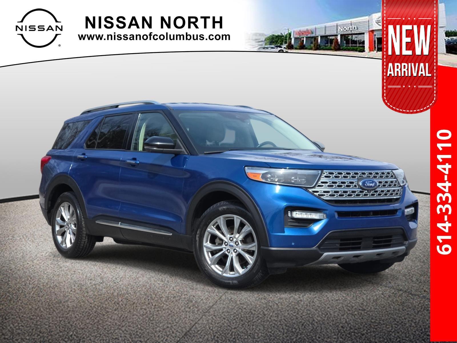 Atlas Blue Metallic 2020 Ford Explorer Limited AWD SUV / Crossover All-Wheel Drive Automatic
