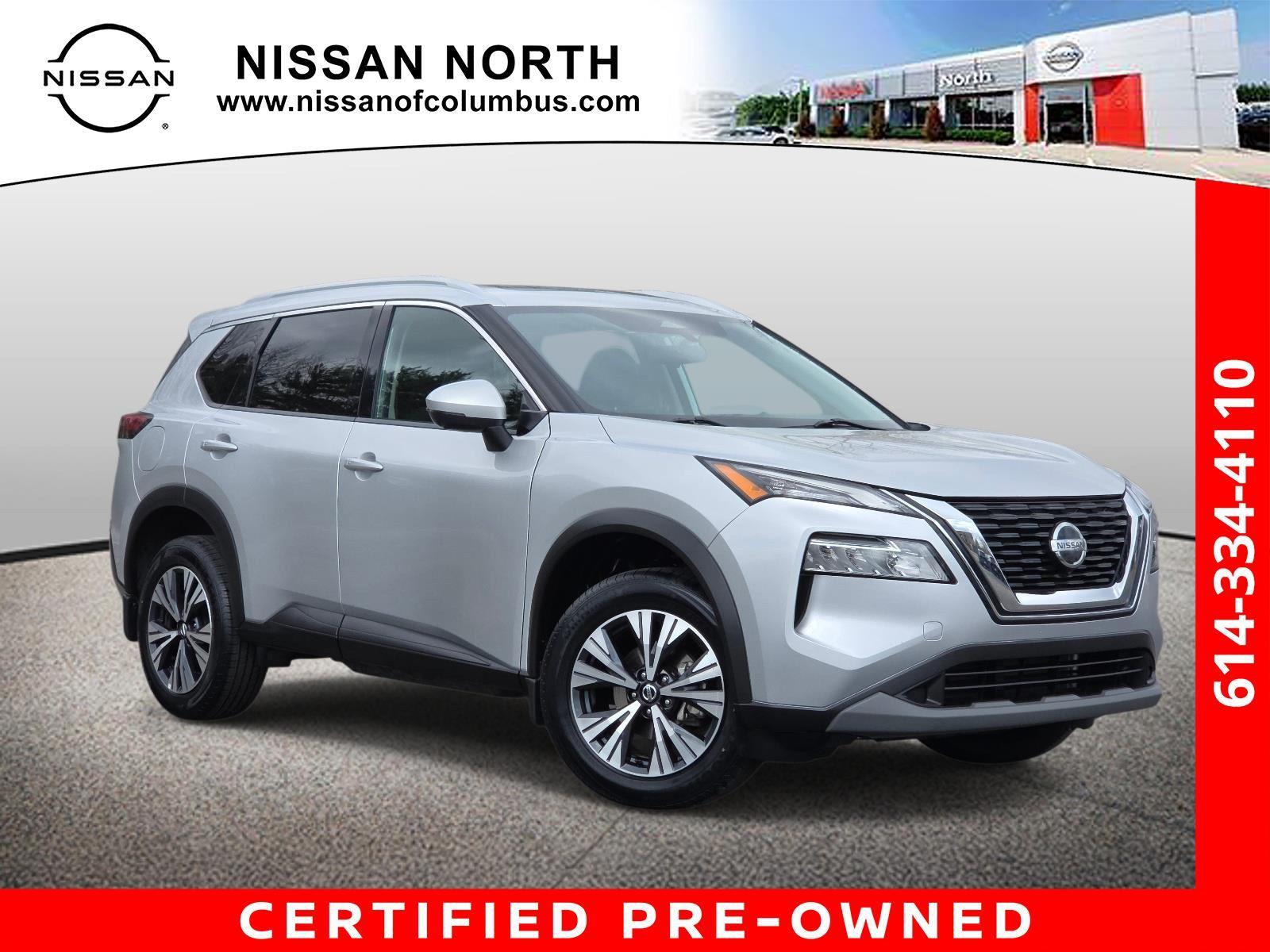 Brilliant Silver Metallic 2021 Nissan Rogue SV AWD SUV / Crossover All-Wheel Drive Continuously Variable Transmission