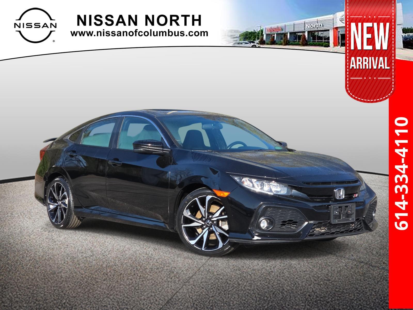 Crystal Black Pearl 2018 Honda Civic Si Sedan Front-Wheel Drive Manual