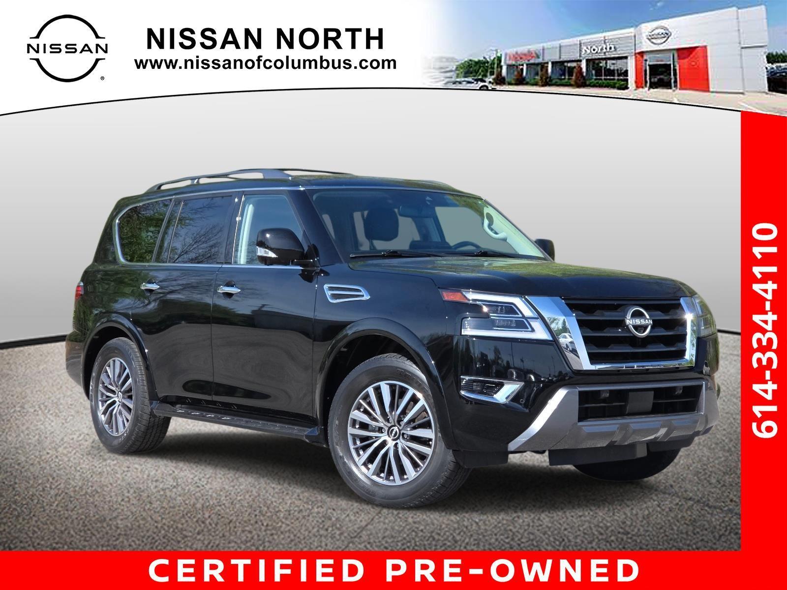 Super Black 2023 Nissan Armada SL 4WD SUV / Crossover Four-Wheel Drive Automatic