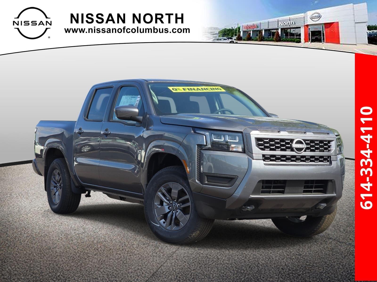 Gray (Gun Metallic) 2026 Nissan Frontier SV Crew Cab 4WD Pickup Truck Four-Wheel Drive Automatic