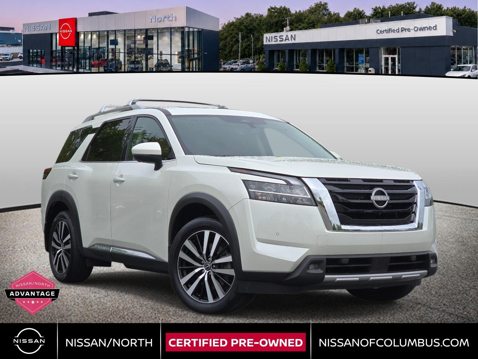 Pearl White Tricoat 2023 Nissan Pathfinder SUV / Crossover All-Wheel Drive Automatic