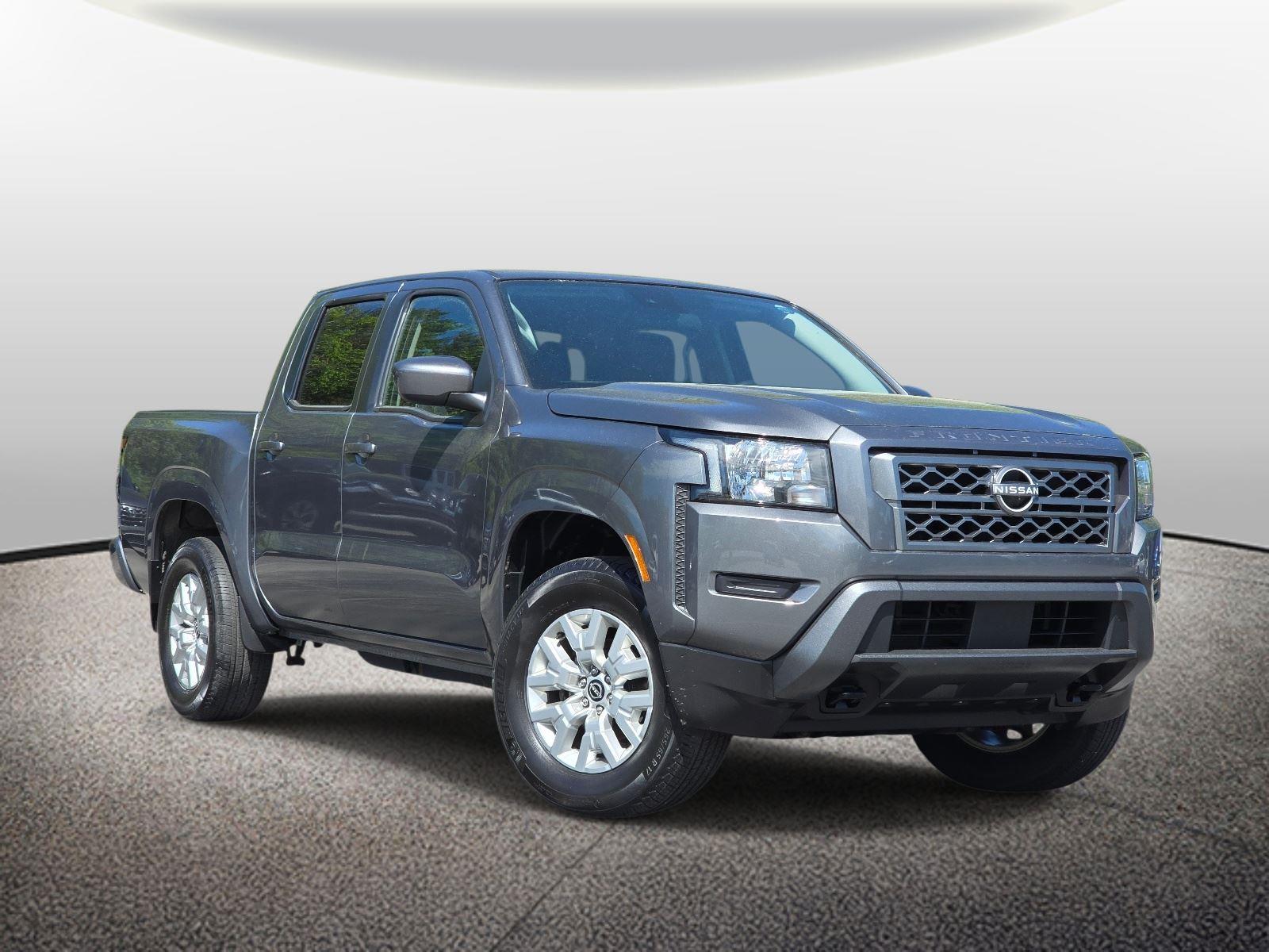 Gray (Gun Metallic) 2023 Nissan Frontier SV Crew Cab 4WD Pickup Truck Four-Wheel Drive Automatic
