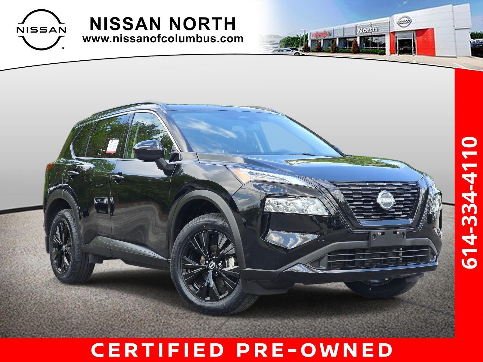 Super Black 2023 Nissan Rogue SUV / Crossover All-Wheel Drive Continuously Variable Transmission