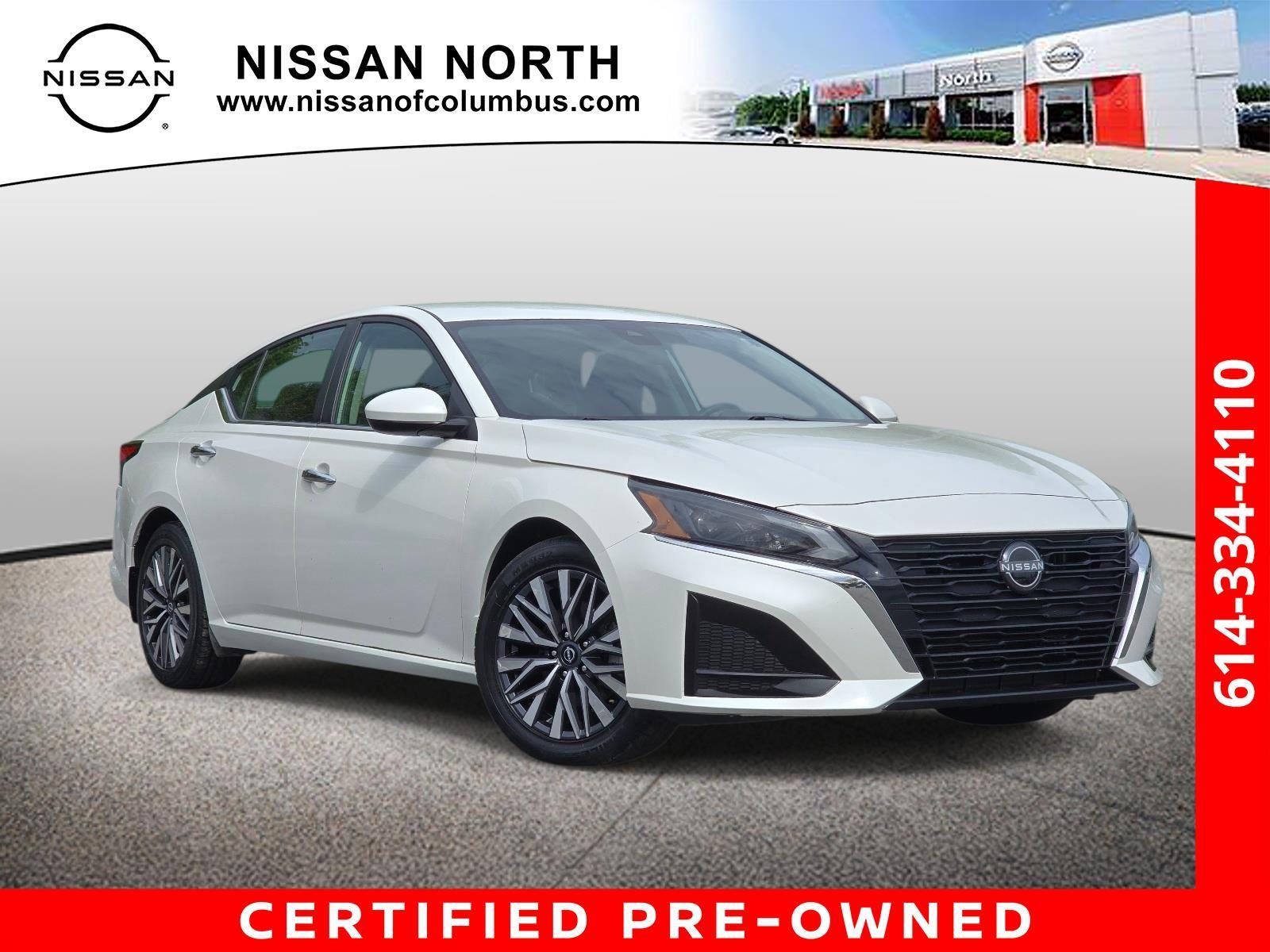Pearl White Tricoat 2023 Nissan Altima 2.5 SV FWD Sedan Front-Wheel Drive Continuously Variable Transmission