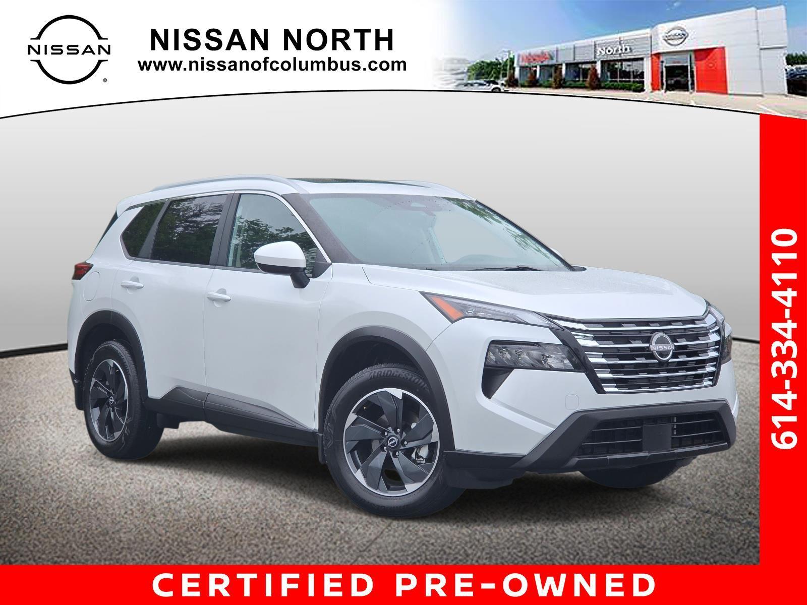 Everest White Pearl 2024 Nissan Rogue SV AWD SUV / Crossover All-Wheel Drive Continuously Variable Transmission
