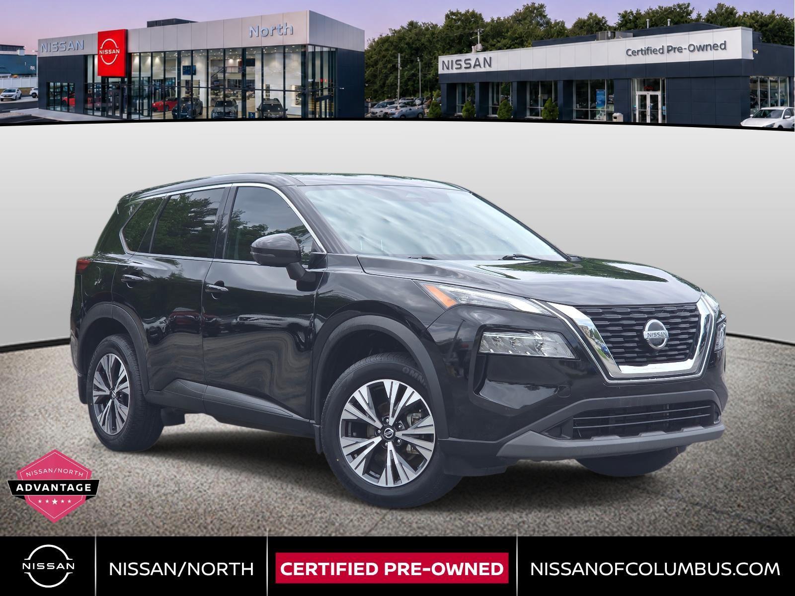 Super Black 2021 Nissan Rogue SUV / Crossover Front-Wheel Drive Continuously Variable Transmission
