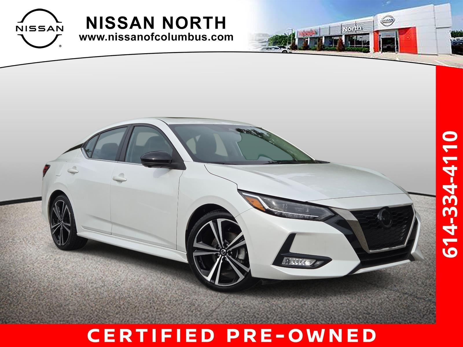 Aspen White TriCoat Pearl 2022 Nissan Sentra SR FWD Sedan Front-Wheel Drive Continuously Variable Transmission