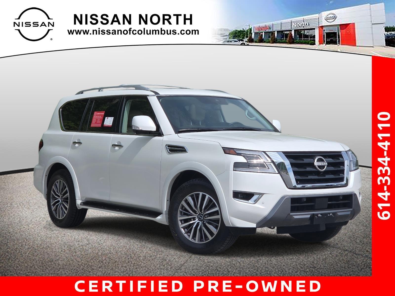 Aspen White Tricoat 2024 Nissan Armada SL 4WD SUV / Crossover Four-Wheel Drive Automatic