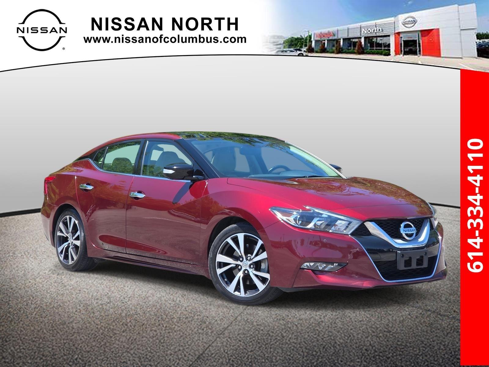 Coulis Red 2017 Nissan Maxima Sedan Front-Wheel Drive Continuously Variable Transmission