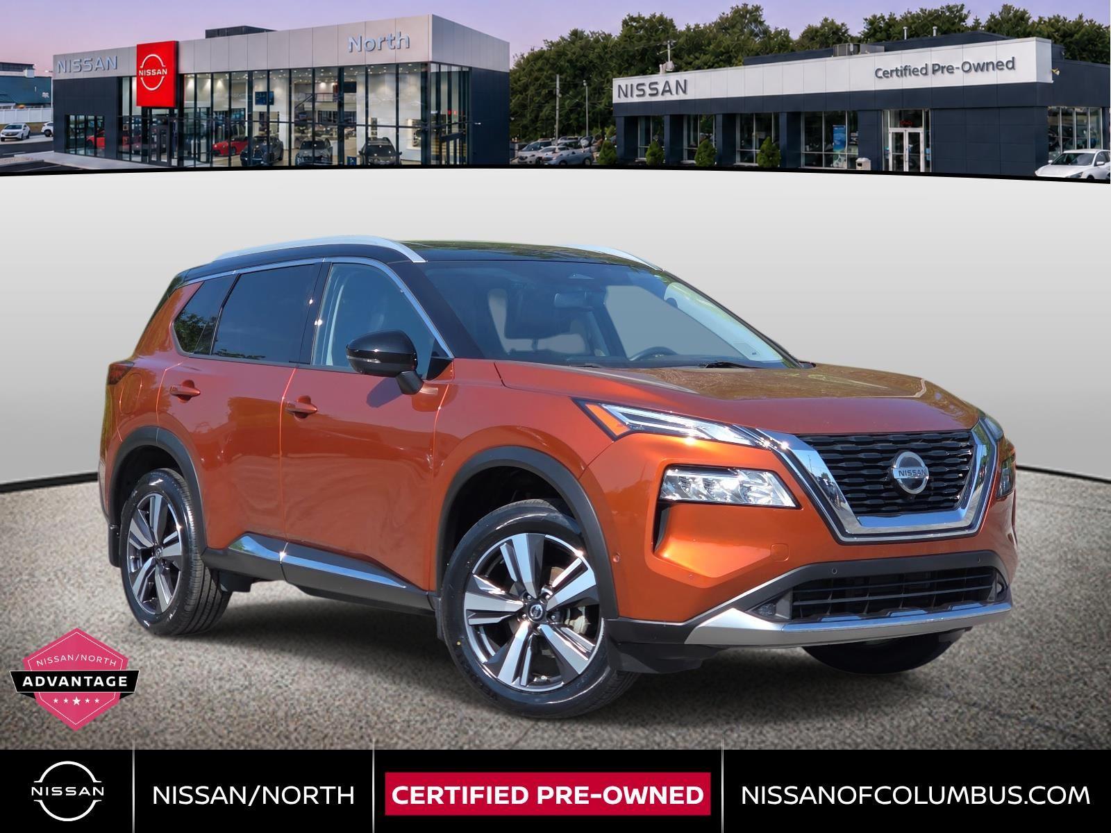 Sunset Drift Chromaflair/Super Black 2021 Nissan Rogue SUV / Crossover All-Wheel Drive Continuously Variable Transmission