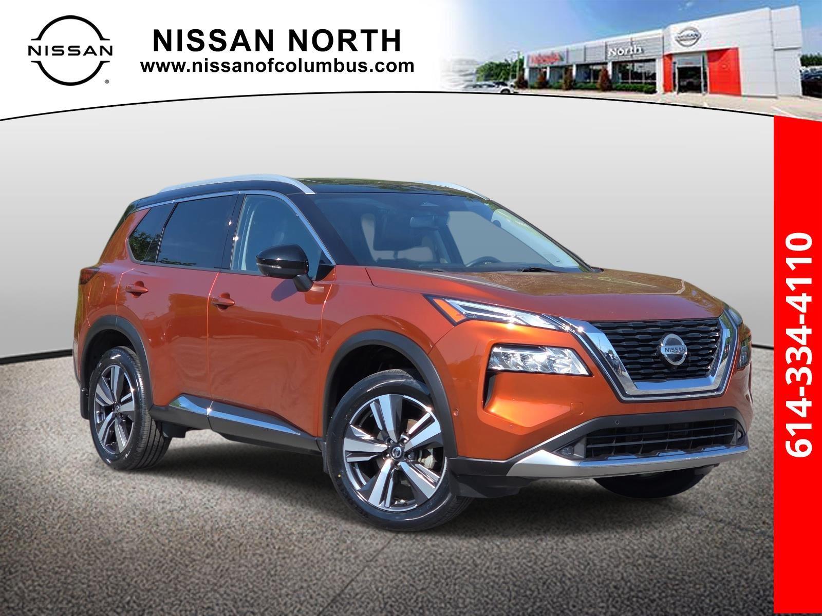Sunset Drift Chromaflair/Super Black 2021 Nissan Rogue SUV / Crossover All-Wheel Drive Continuously Variable Transmission