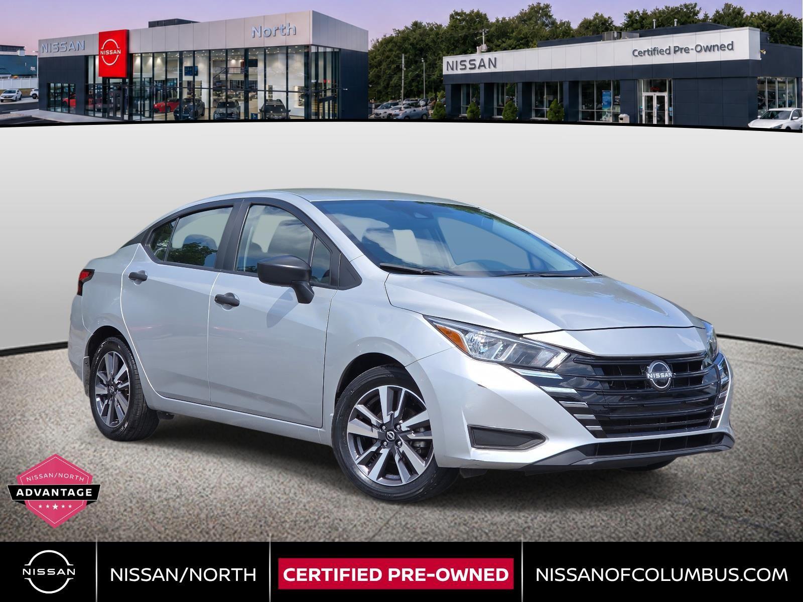 Brilliant Silver Metallic 2024 Nissan Versa Sedan Front-Wheel Drive Continuously Variable Transmission