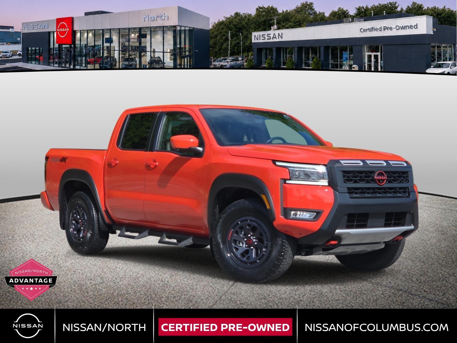 Afterburn Orange 2025 Nissan Frontier Pickup Truck Four-Wheel Drive Automatic