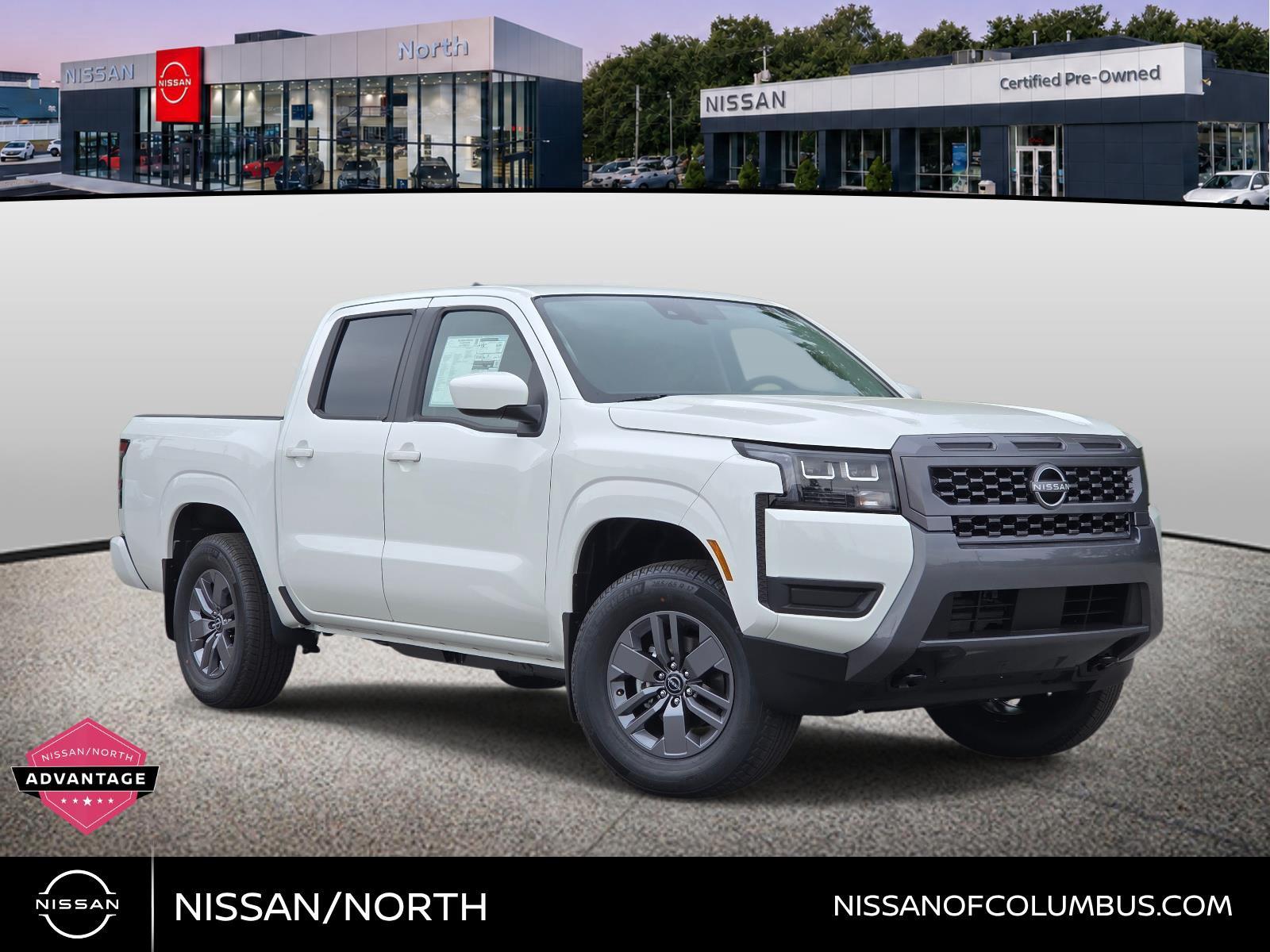 Glacier White 2026 Nissan Frontier Pickup Truck Four-Wheel Drive Automatic