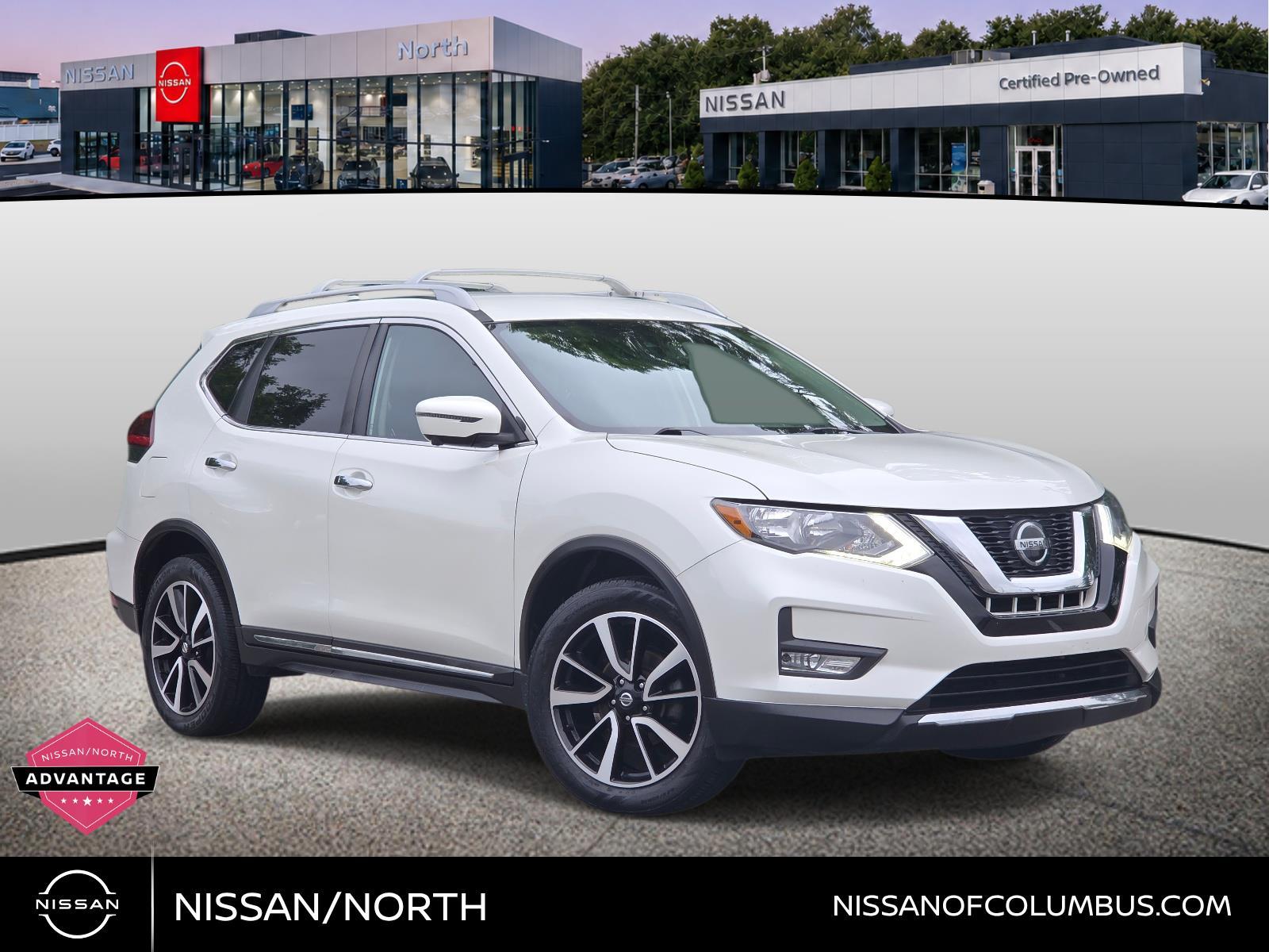 Pearl White Tricoat 2019 Nissan Rogue SUV / Crossover All-Wheel Drive Continuously Variable Transmission